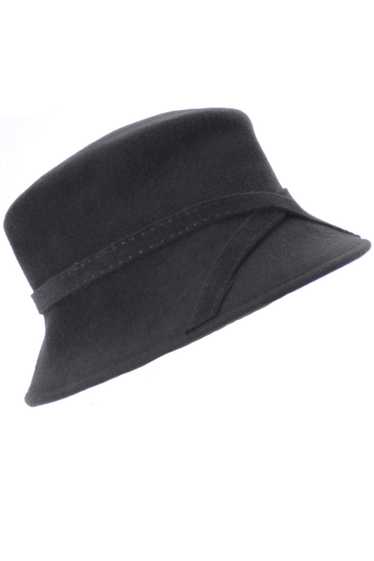 B Michael New York Vintage Gray Felted Wool Hat