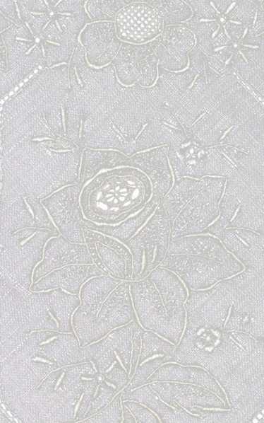 Bridal Wedding Handkerchief Vintage Embroidered Ro