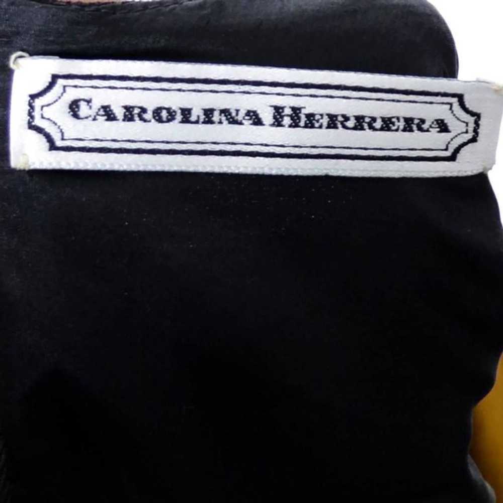 Carolina Herrera Pleated Wool Crepe Vintage Dress… - image 5