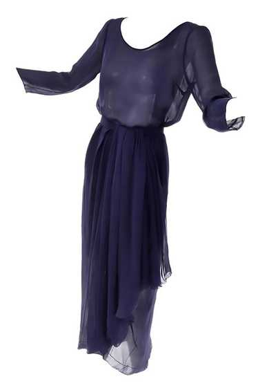 Christian Dior Haute Couture Numbered Navy Blue Si