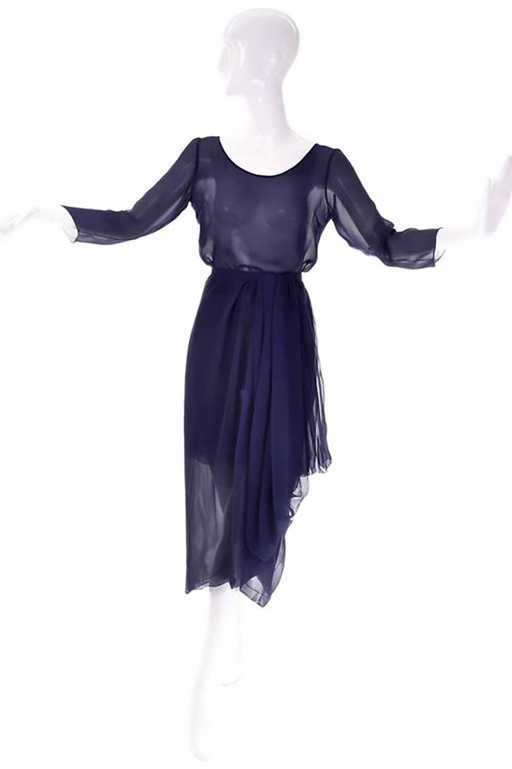 Christian Dior Haute Couture Numbered Navy Blue S… - image 2