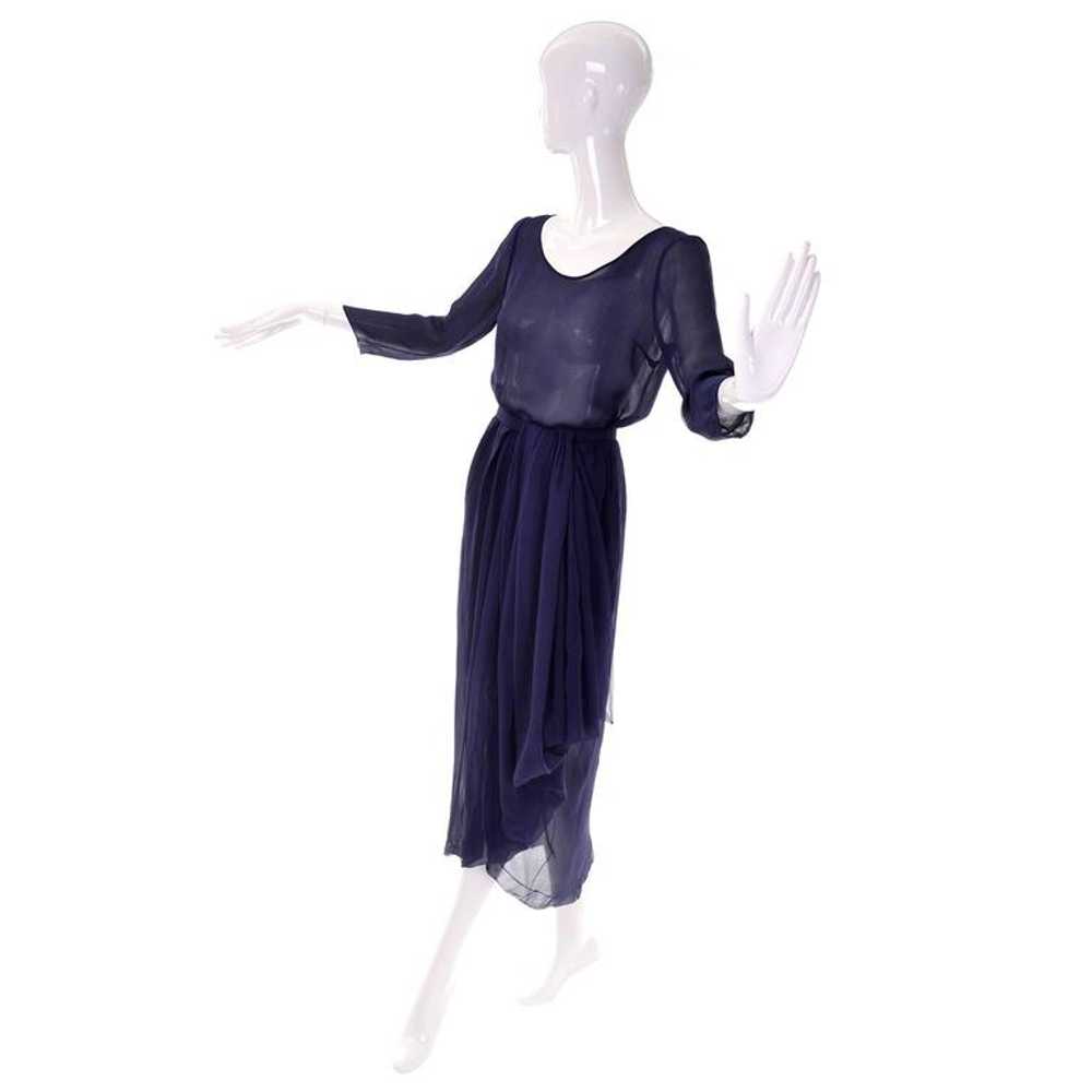 Christian Dior Haute Couture Numbered Navy Blue S… - image 3