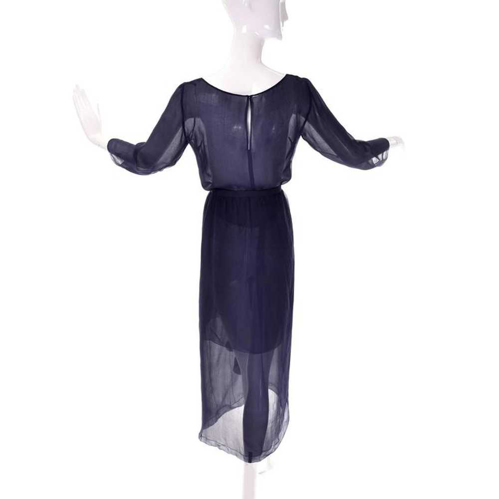 Christian Dior Haute Couture Numbered Navy Blue S… - image 4