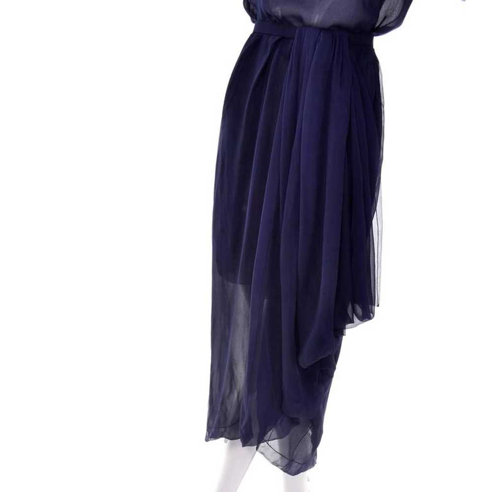 Christian Dior Haute Couture Numbered Navy Blue S… - image 5