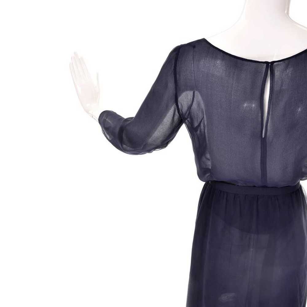 Christian Dior Haute Couture Numbered Navy Blue S… - image 6