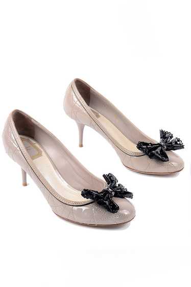Christian Dior Patent Leather Round Toe Pumps w Bl