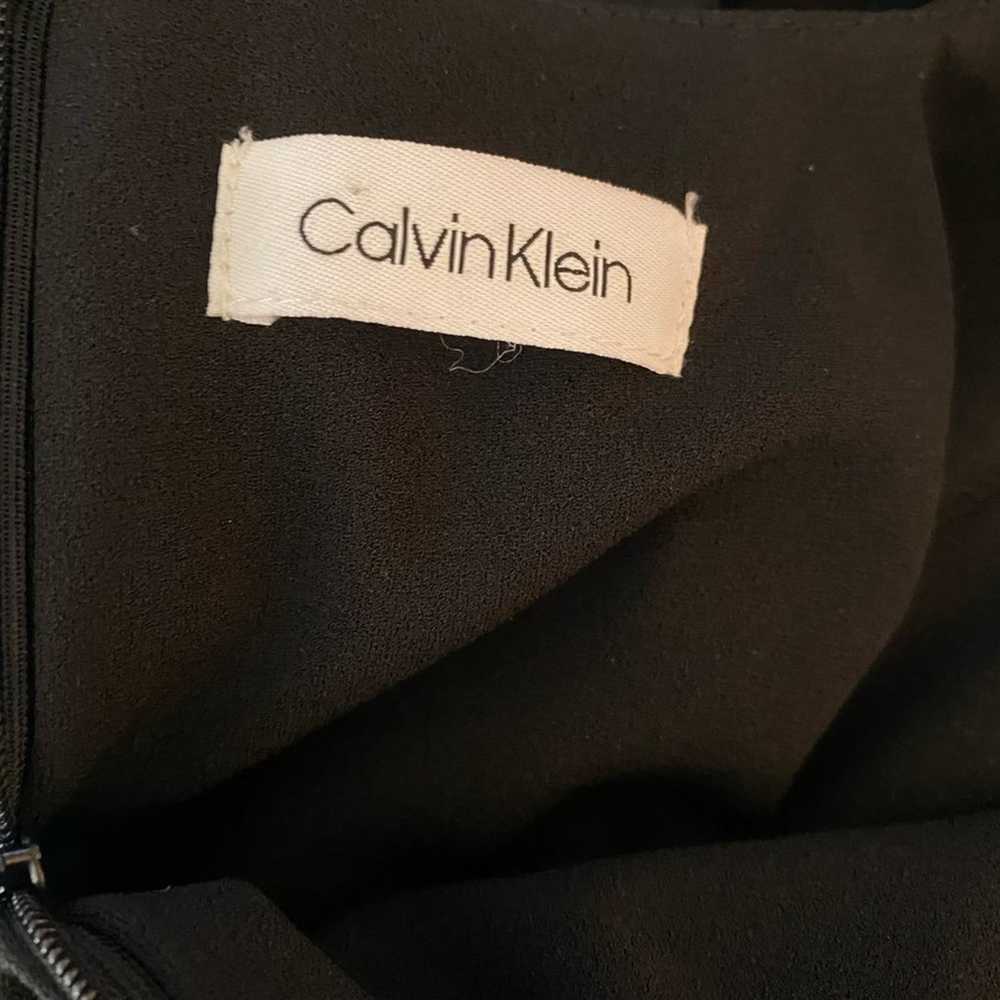 Calvin Klein Flutter-Sleeve Black Sheath - image 8