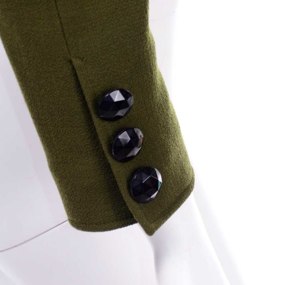 Christian Lacroix Green Wool Edwardian Inspired 1… - image 8