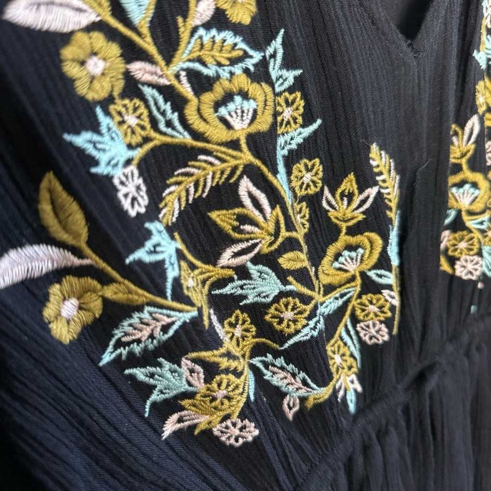 Lulus Belize in Magic Black Embroidered Dress Sz … - image 10
