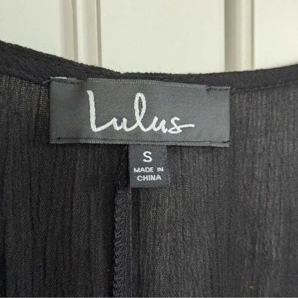 Lulus Belize in Magic Black Embroidered Dress Sz … - image 9