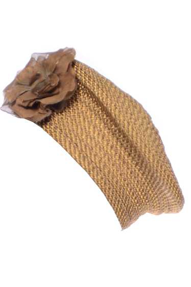 Debbie Rhodes Golden Brown Woven Vintage Beret Sty