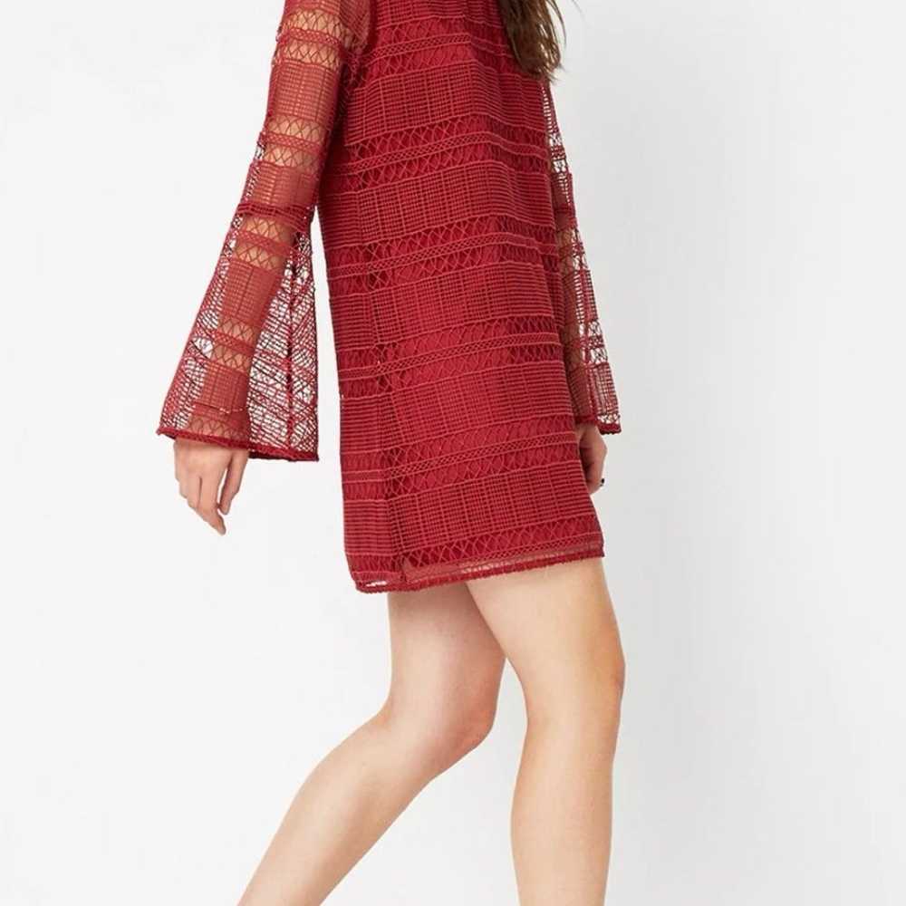 Tularosa Matilda Lace Deess Bell Sleeve Red Small… - image 1