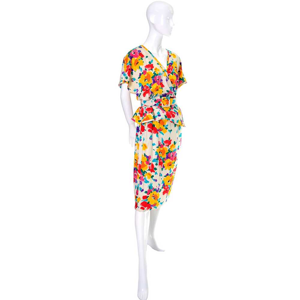 Emanuel Ungaro Parallele Vintage Dress in Multi C… - image 3