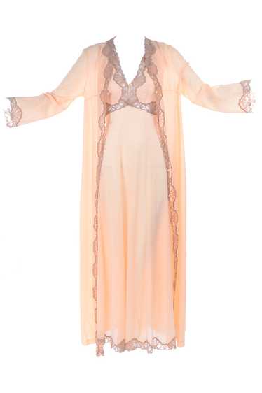 Emilio Pucci for Formfit Rosers Nightgown & Robe S