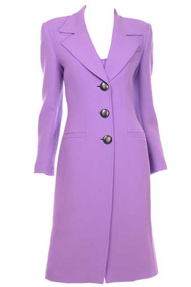 Gai Mattiolo Vintage Lavender Purple Dress and Coa