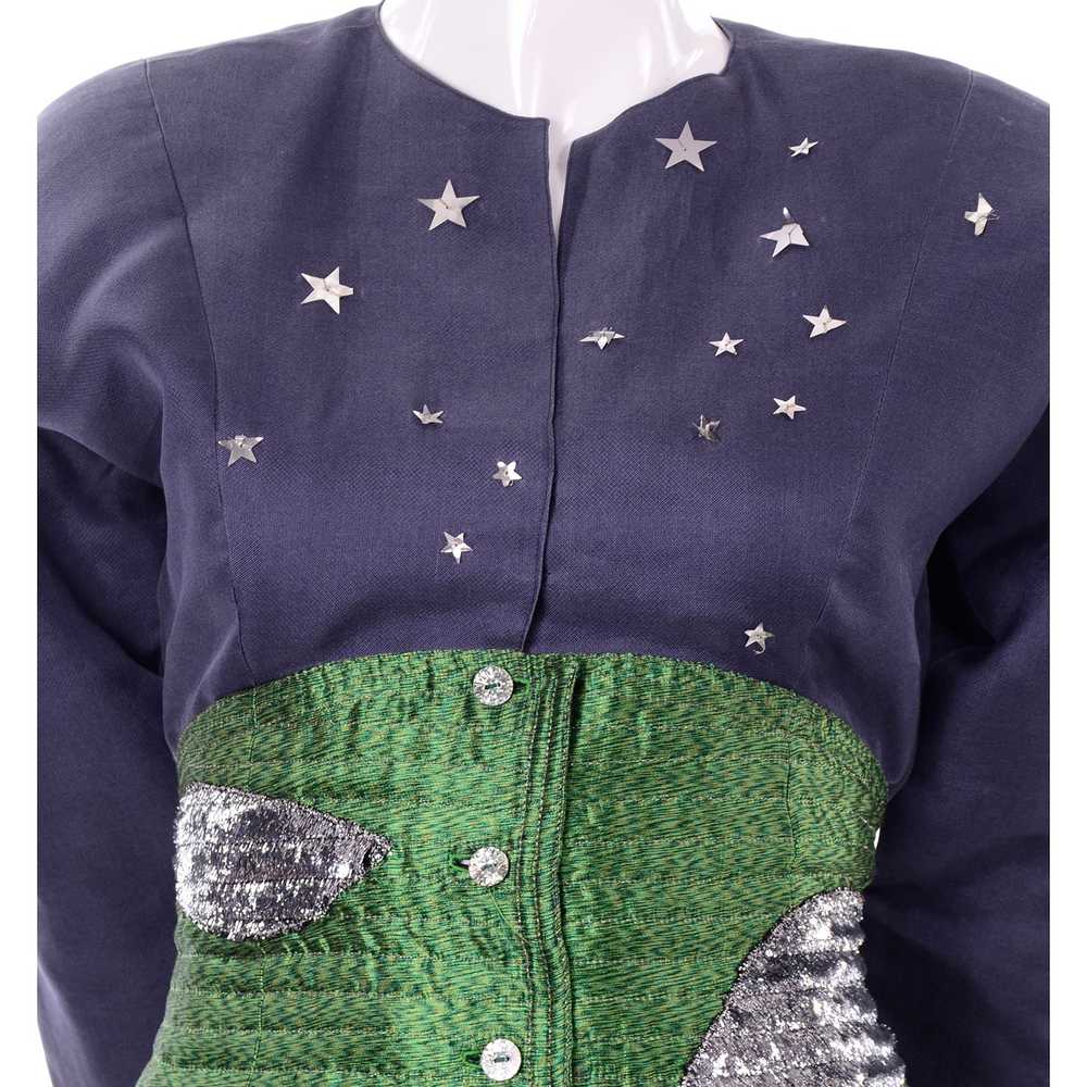 Geoffrey Beene Vintage Green High Waisted Skirt &… - image 5