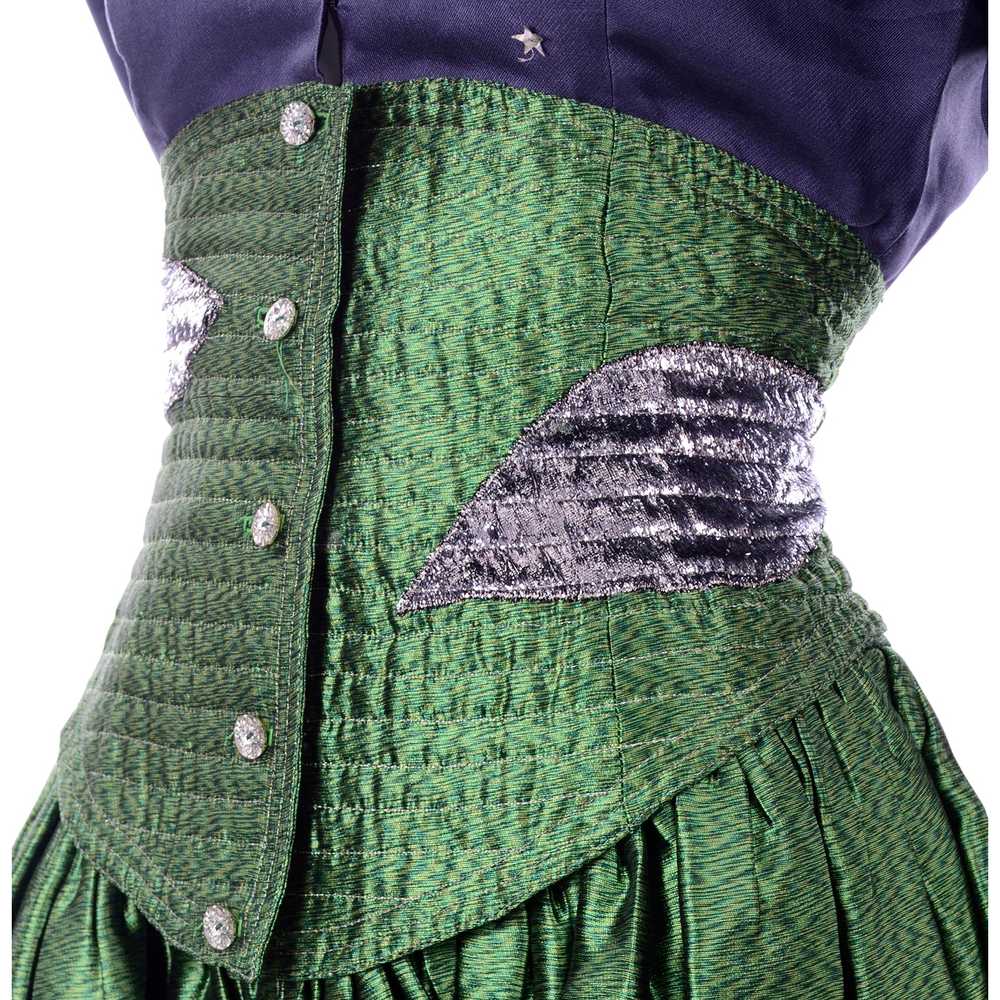 Geoffrey Beene Vintage Green High Waisted Skirt &… - image 7