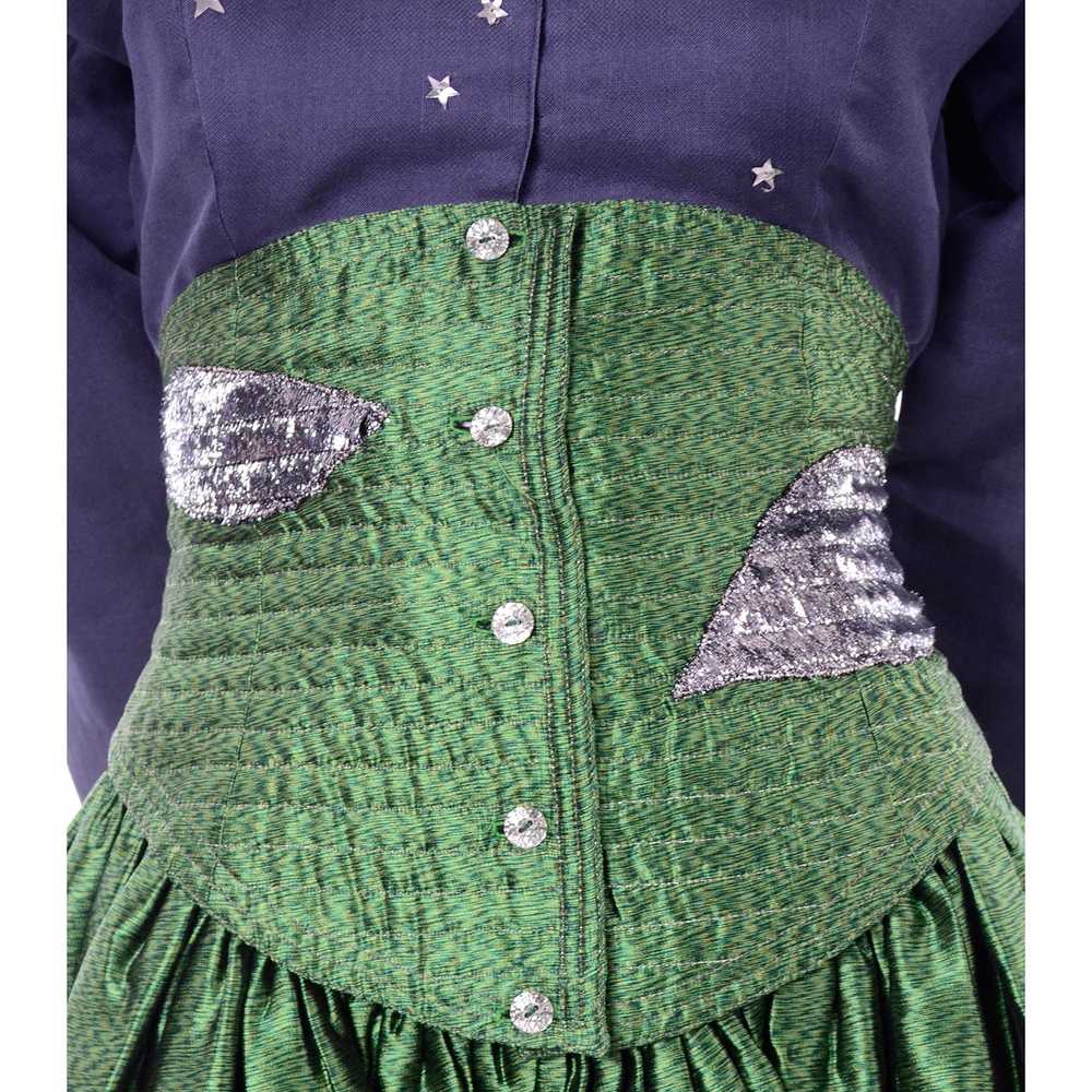 Geoffrey Beene Vintage Green High Waisted Skirt &… - image 8