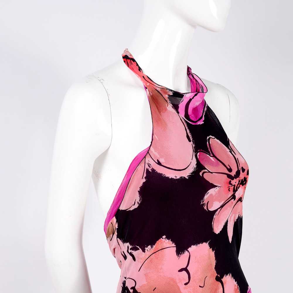 Gianni Versace Couture Silk Halter Dress w/ Slits… - image 6