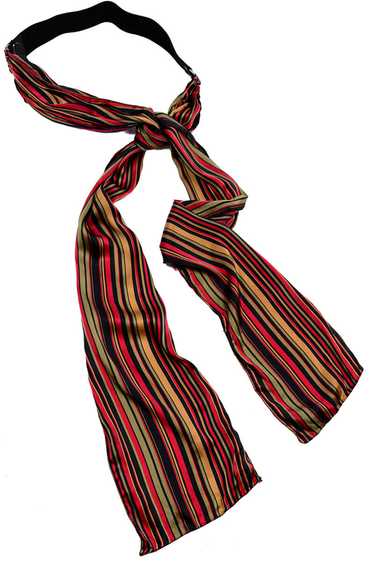 Giorgia G. Colorful Striped Silk Scarf Belt