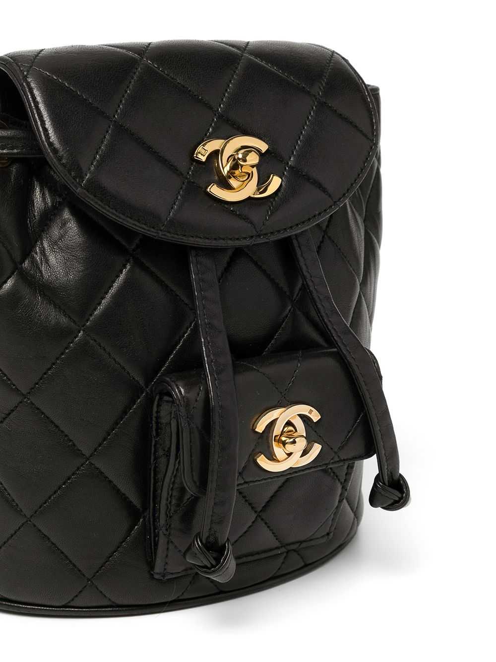 CHANEL Pre-Owned 1992 mini Duma diamond-quilted b… - image 4