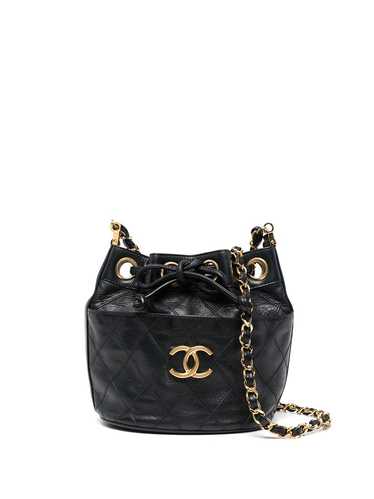 CHANEL Pre-Owned 1980-1990s CC diamond-quilted buc