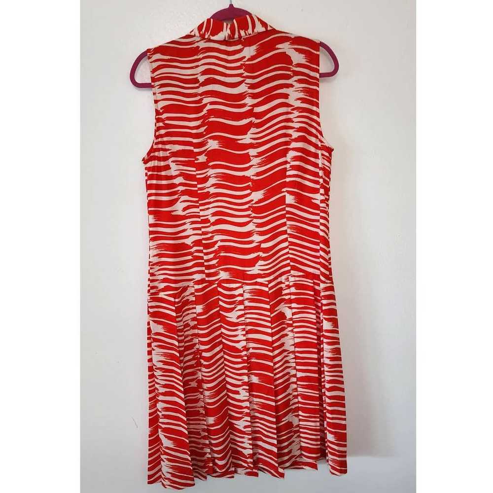 Cabi 281 Brushstroke Dress Red & White - image 5
