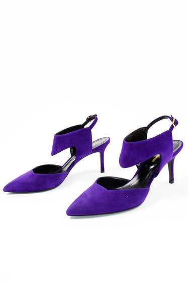 Nicholas Kirkwood Shoes Purple Suede Pointed Toe S