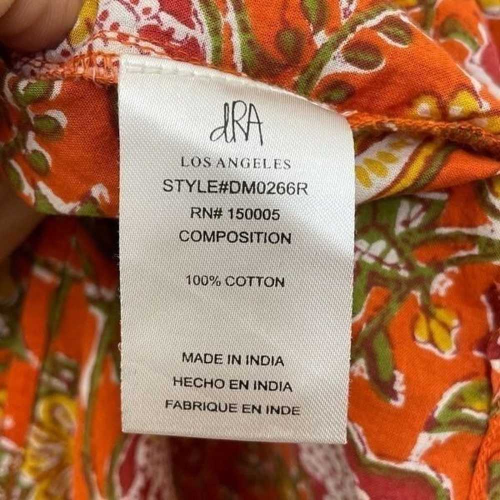 Anthropologie dRA Los Angeles Orange Floral Print… - image 10
