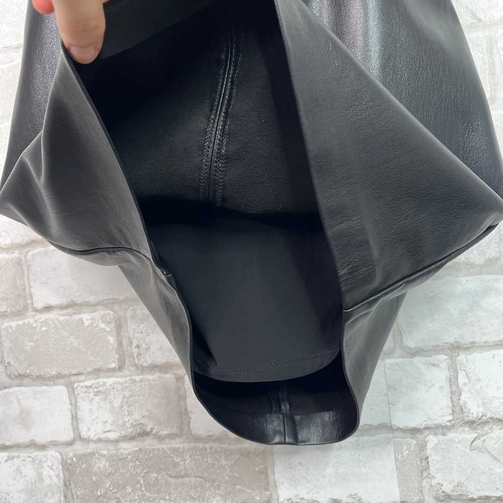 GUESS Black Leather Cami V Neck Dress - image 3