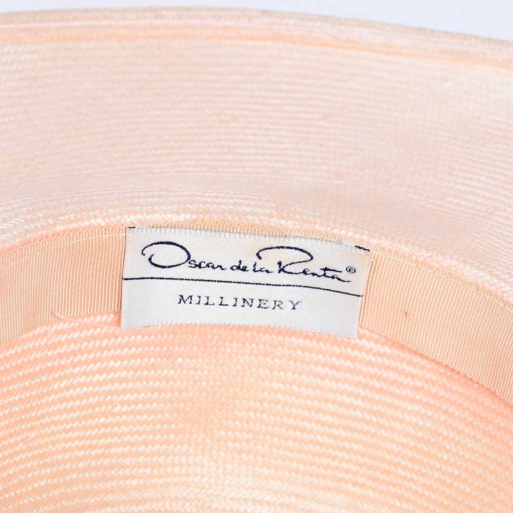 Oscar de la Renta Millinery Vintage Straw Hat W P… - image 8