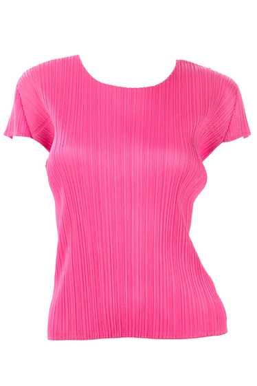 Pleats Please by Issey Miyake Hot Pink Pleated Sho