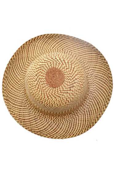 Private Listing two toned straw vintage hat