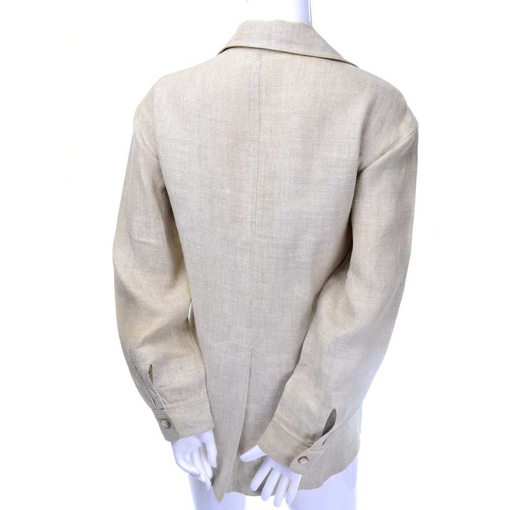 Ralph Lauren Henri Bendel Vintage Linen Jacket - image 4