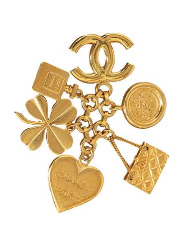 CHANEL Pre-Owned 1990-2010 CC Icons charm brooch … - image 1