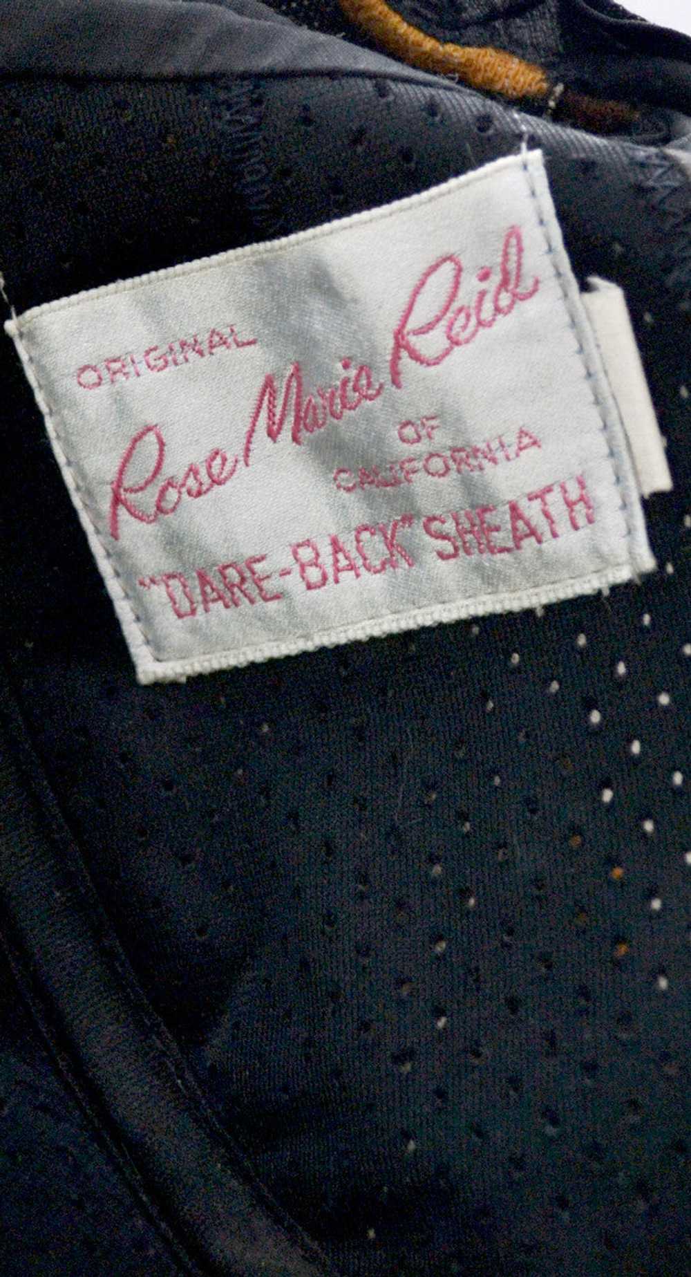 Rose Marie Reid vintage Swimsuit Bare Back Sheath - image 3