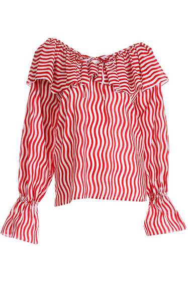S/S 1980 Yves Saint Laurent Red and White Striped 