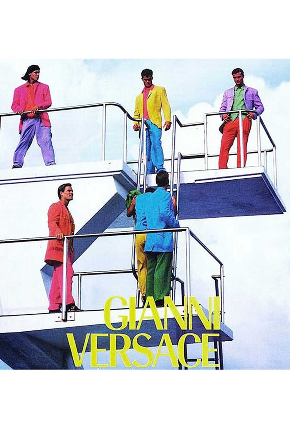 S/S 1993 Gianni Versace Purple Linen & Silk Mens … - image 2
