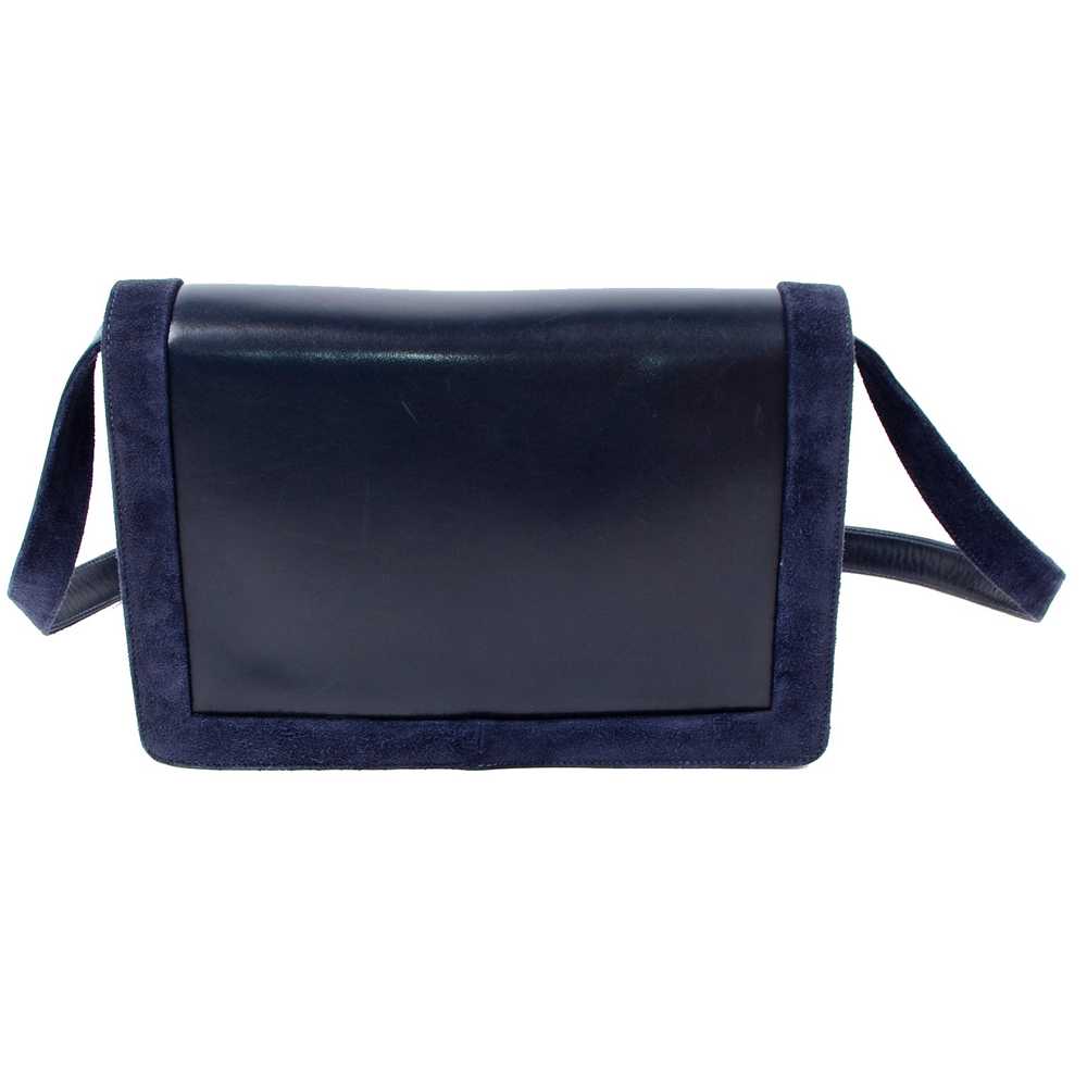 Salvatore Ferragamo Shoulder Bag in Navy Blue Lea… - image 7