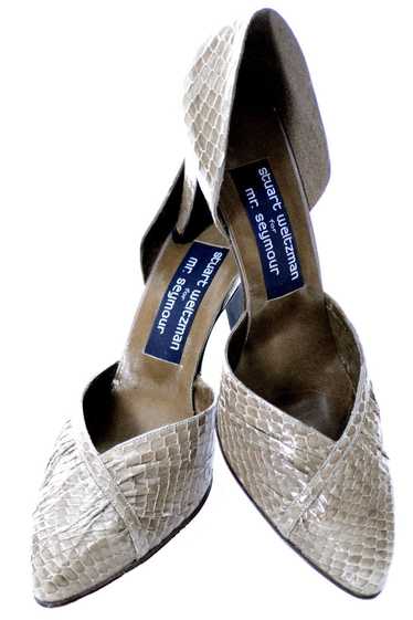 Stuart Weitzman Vintage Snakeskin Heels in Box 8.5