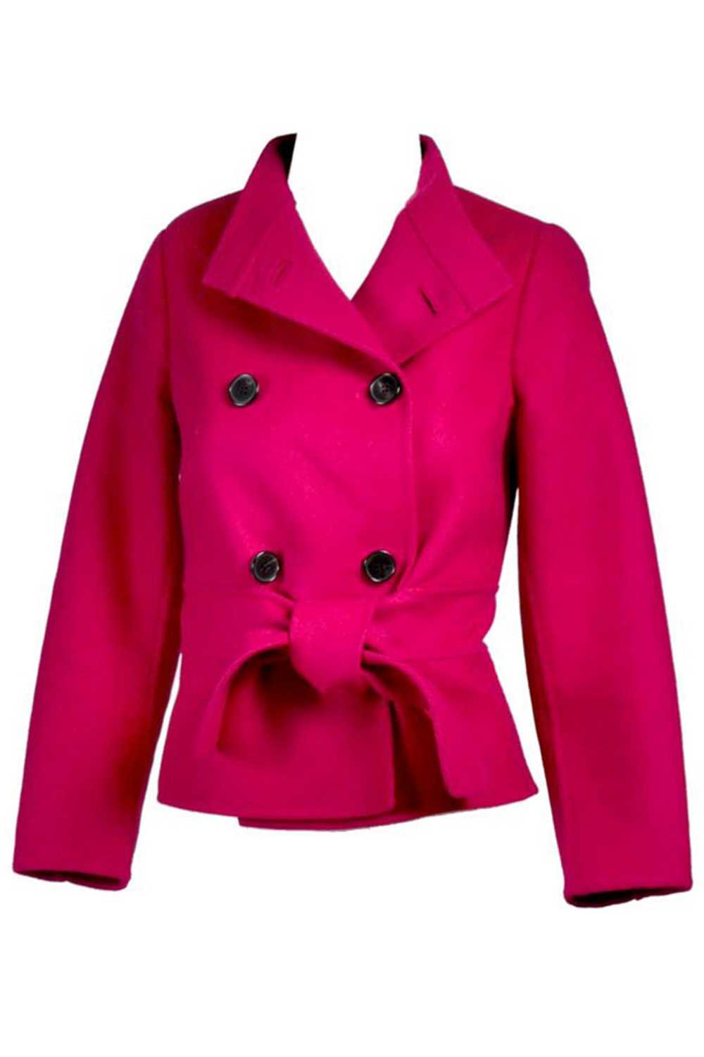 Valentino L'Amour Double Breasted Jacket Raspberr… - image 1