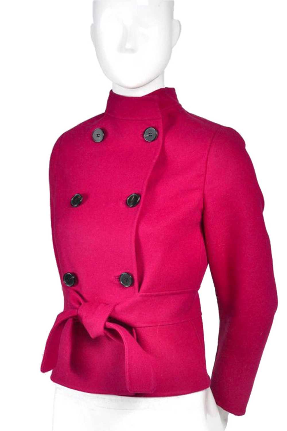 Valentino L'Amour Double Breasted Jacket Raspberr… - image 2
