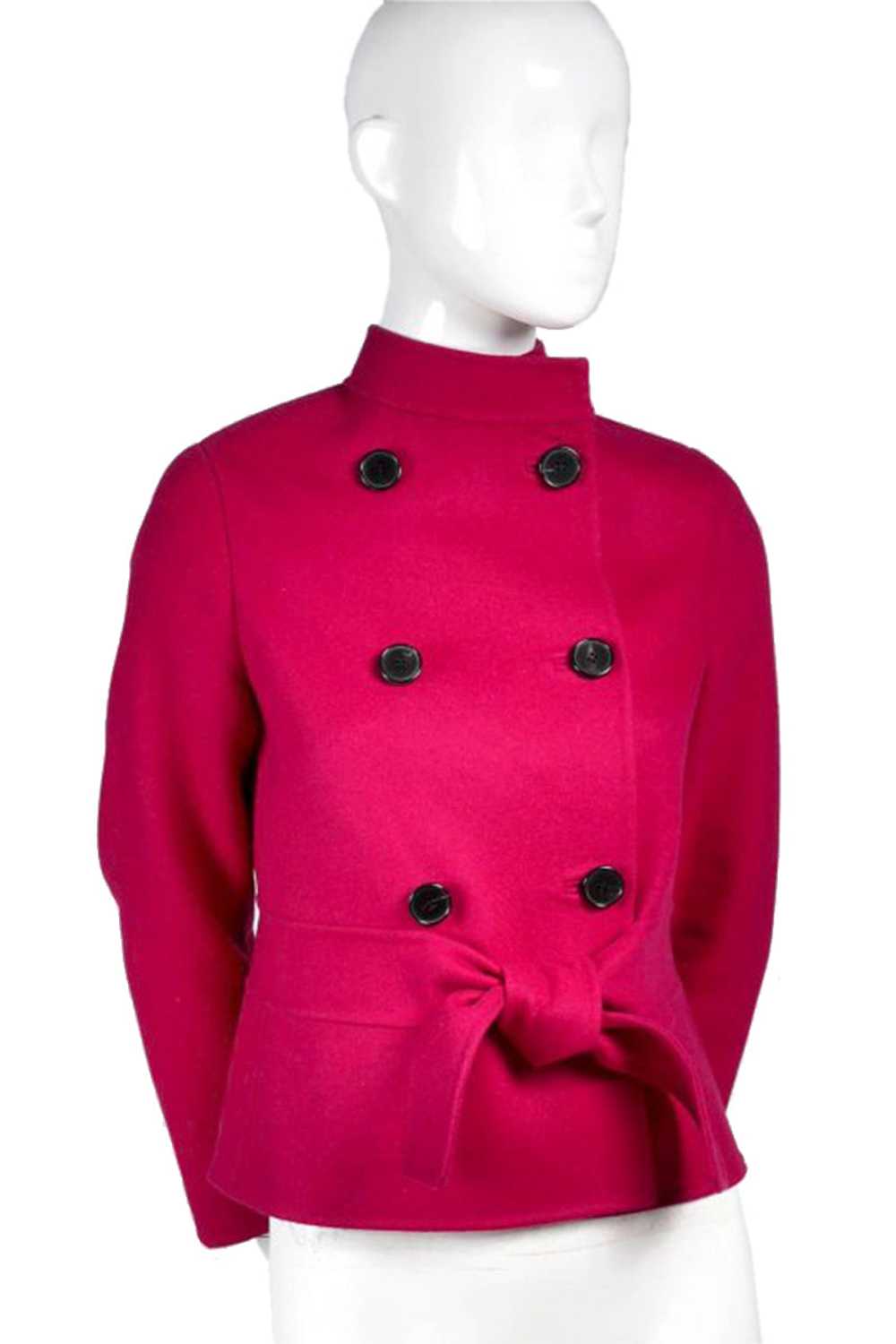 Valentino L'Amour Double Breasted Jacket Raspberr… - image 3