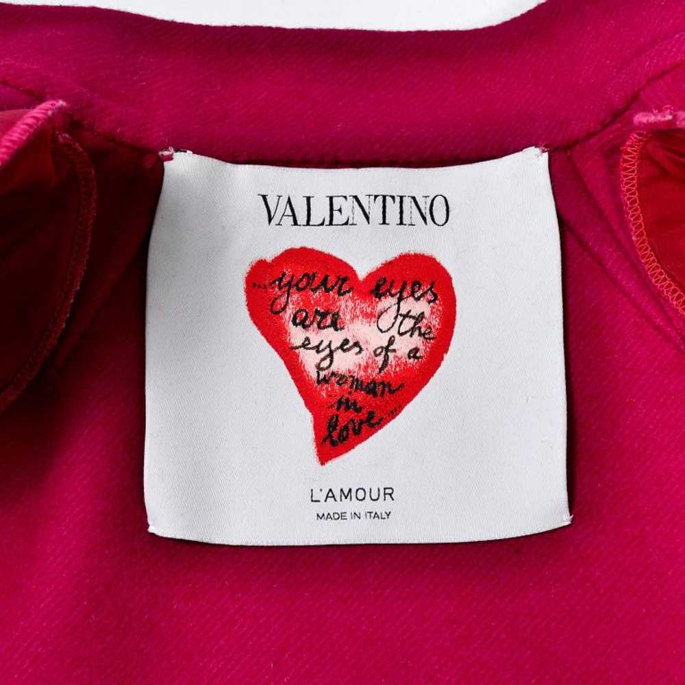Valentino L'Amour Double Breasted Jacket Raspberr… - image 8