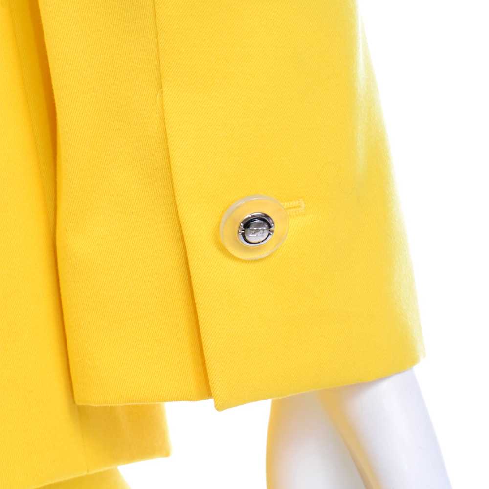 Vintage Escada Bright Yellow Skirt & Jacket Suit - image 9