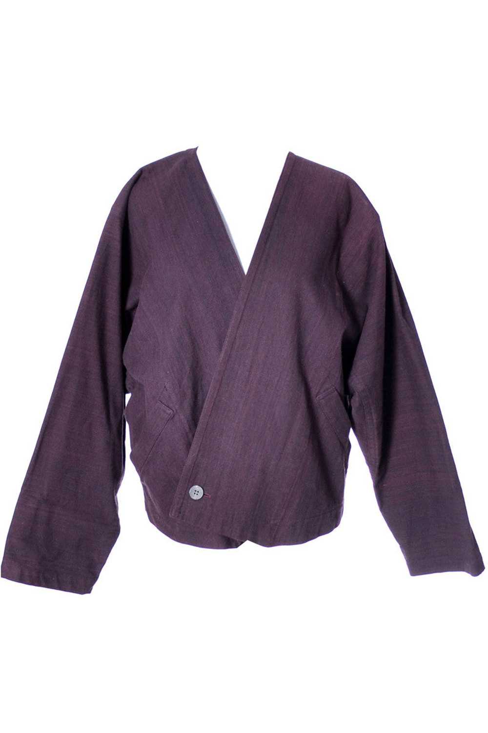 Vintage Issey Miyake Purple Oversized Top or Jack… - image 1