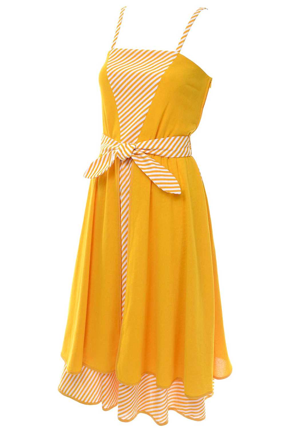 Vintage Lanvin Dress Dead Stock in Orange Yellow … - image 1