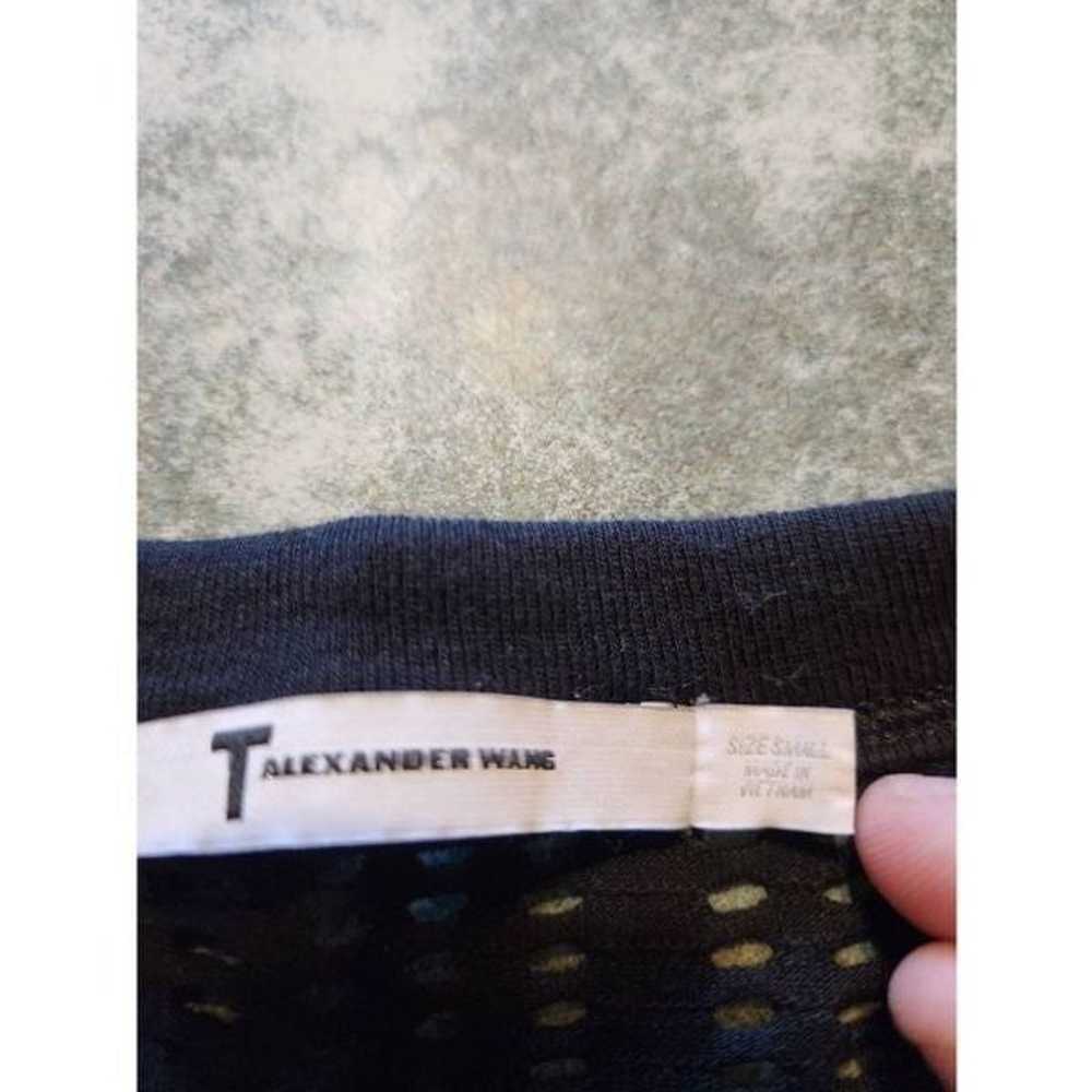 T by Alexander Wang Black Cutout Mini T-Shirt Dre… - image 4