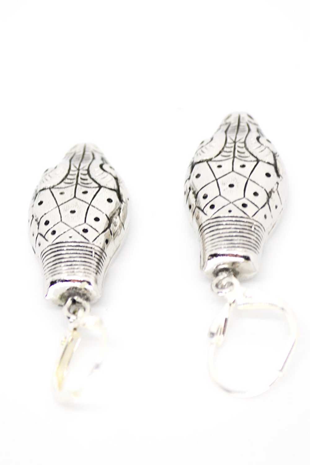 Vintage Whiting & Davis Silver Pierced Snake Head… - image 5