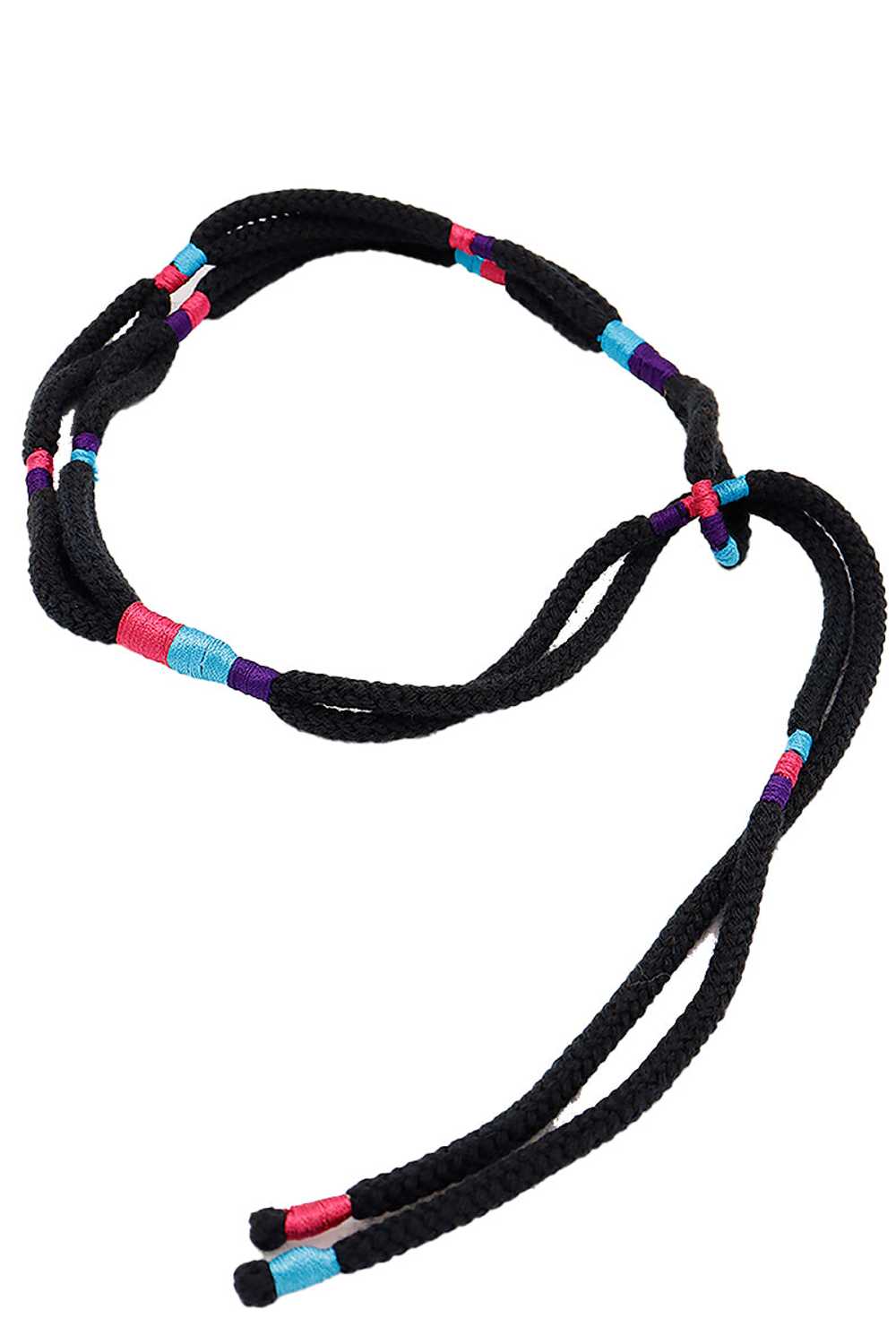 Yves Saint Laurent Attrib Vintage Black Rope Belt… - image 4